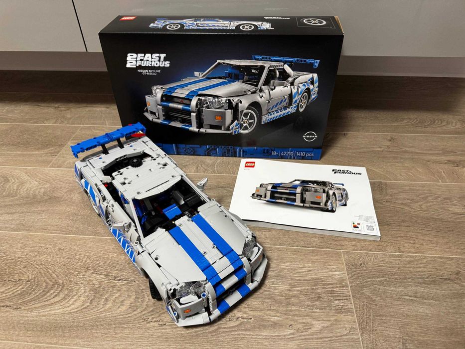 LEGO Technic 42210 2 Fast 2 Furious Car Nissan Skyline GT-R (R34)