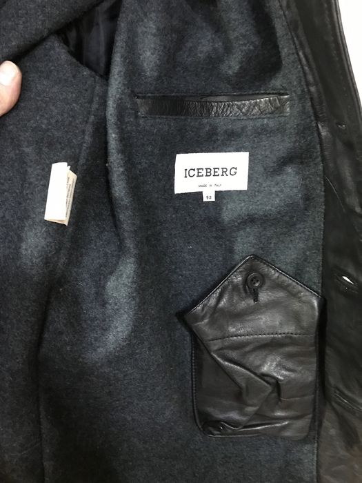 Мъжко кожено палто ,,ICEBERG” разм.52 (XL)