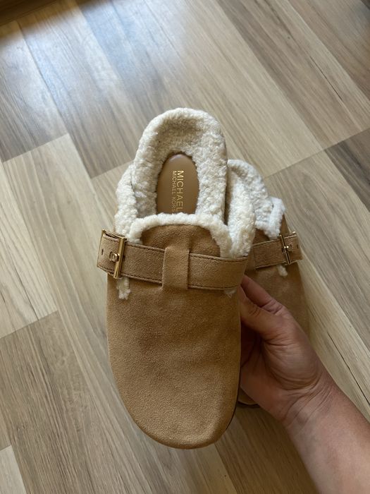 papuci cu blana Michael Kors