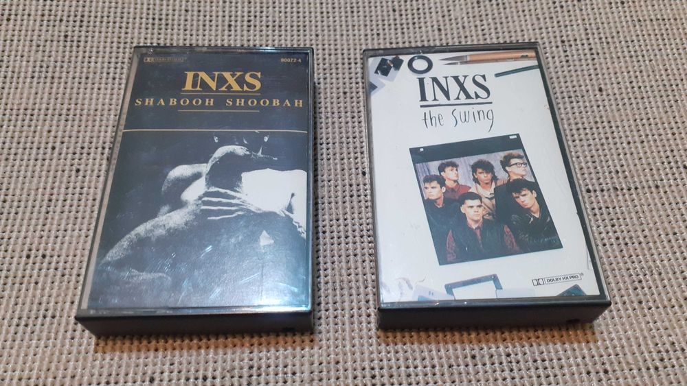 casete originale muzica INXS anii 70 80 albume Shabooh shoobah si The Swing caseta audio