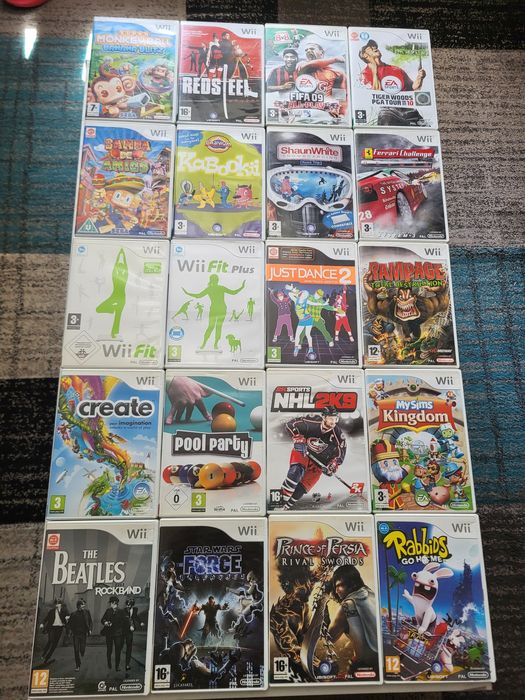 Jocuri Wii .pretul este pe Bucata.