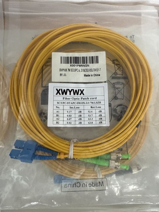 Cablu Patch Fibra Optica 7m XWYWX SM SX/DX LSZH 3.0mm / SC ST LC FC