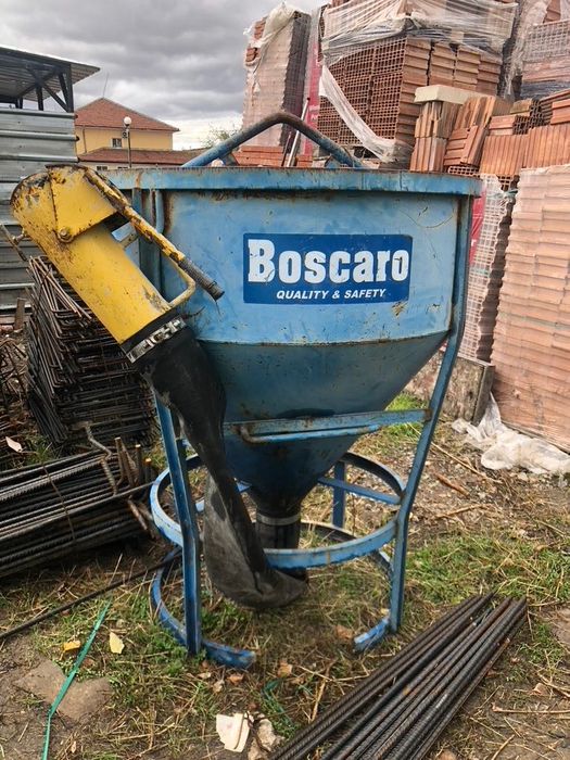Употребяван кюбел за бетон Boscaro CT-80 - 800 л, тегло 150 кг