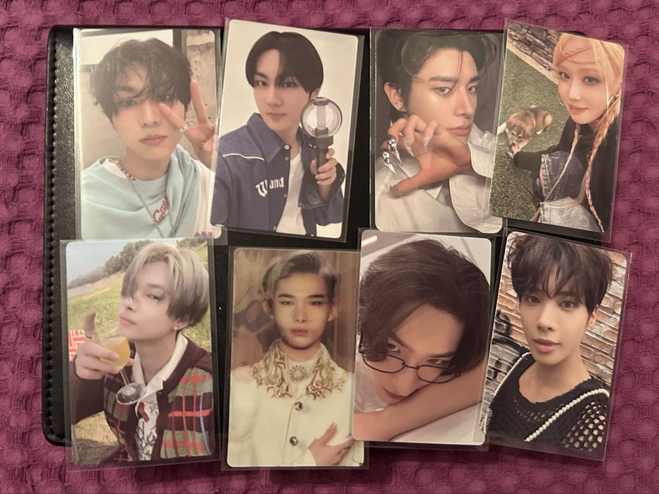 Txt enhypen aespa ateez картички