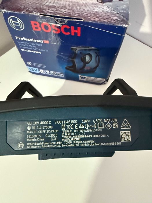 BOSCH GLI 18V-4000 C (SOLO) Lampa de lucru / proiector