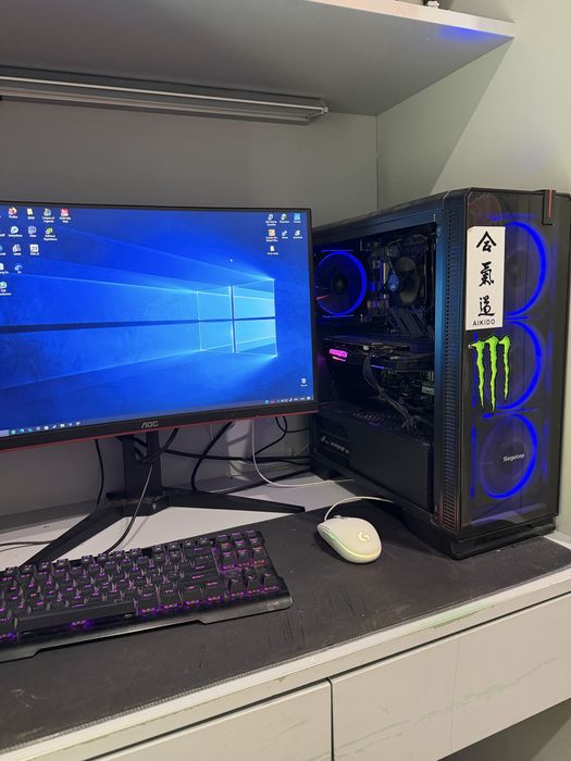 Геймърски компютър i5-10400F / GTX 1660 Gaming X 6GB / 16GB RAM + Монитор AOC 144Hz