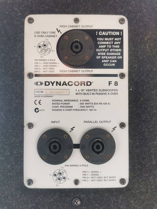 De vânzare sistem Dynacord F8 + F200
