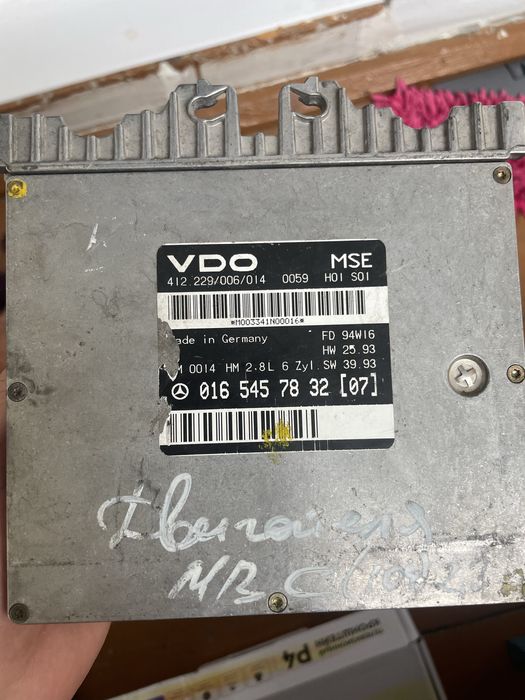 Эбу на мерс 104 двигатель обьем 2.8