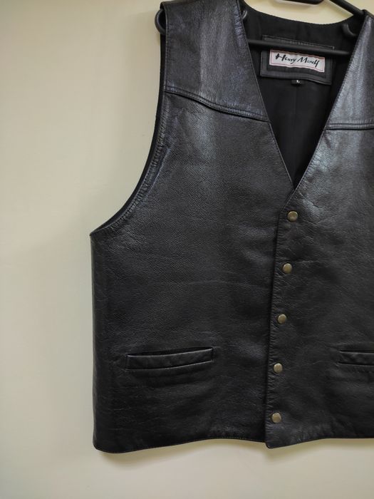 Vestă piele naturală bărbați/L