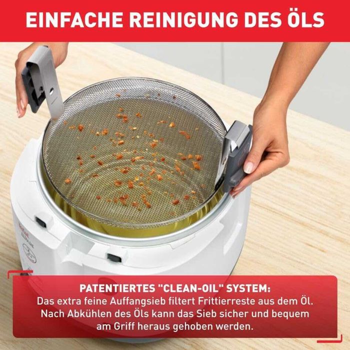Фритюрник Tefal FF 1631 One Filtra, 1900W, 2.1 литра, Бял