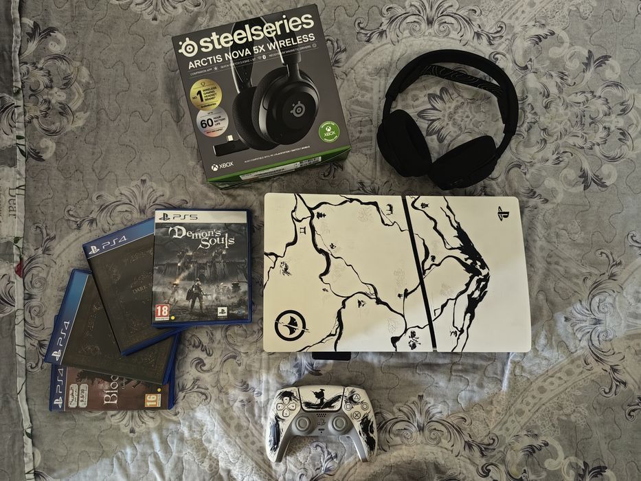 PS5 Slim Ghost of Yōtei Limited Edition + SteelSeries Nova 5X + 4 игры