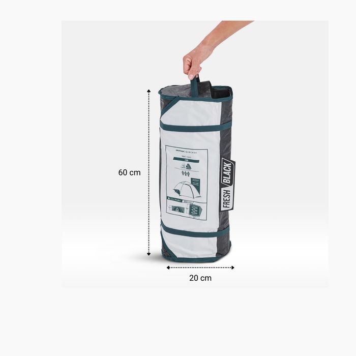 Cort Camping Mh100 Fresh & Black 3 - produs resigilat Decathlon