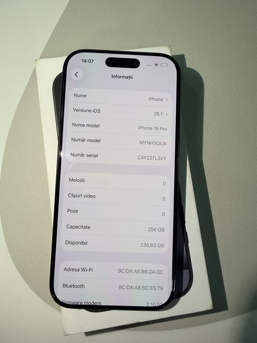 Vad Iphone 16 pro 256gb 10/10 impecabil