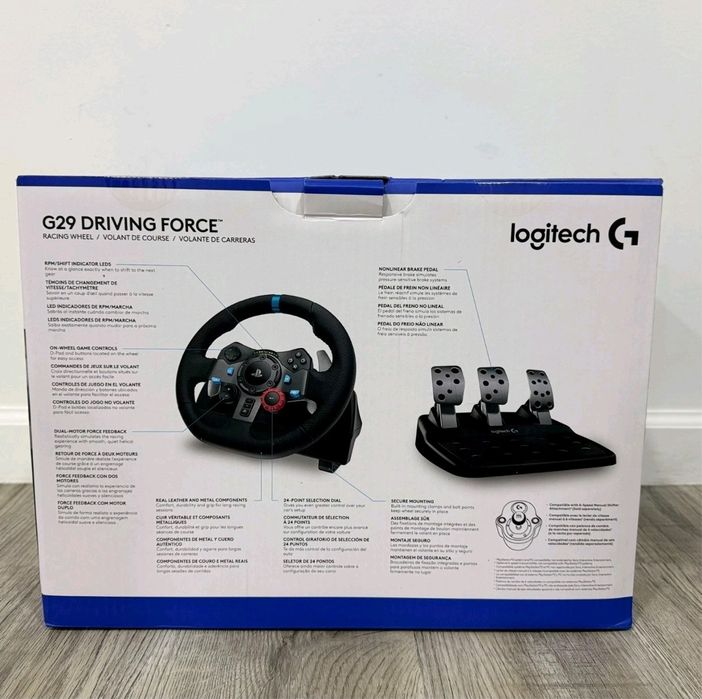 Logitech G29 + педали като нови, много малко използвани