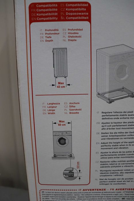 Комплект за застъпване на пералня и сушилня SLIM Meliconi, Универсален