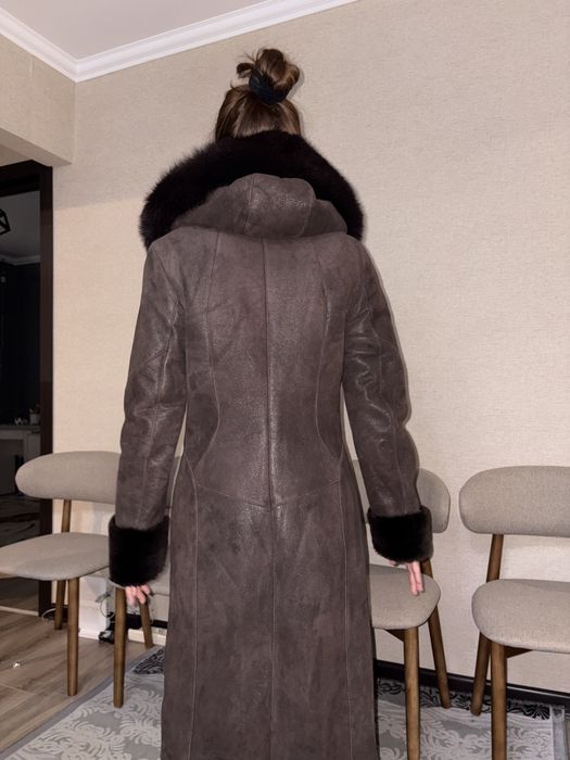 Дубленка удлененная  на 42-44р