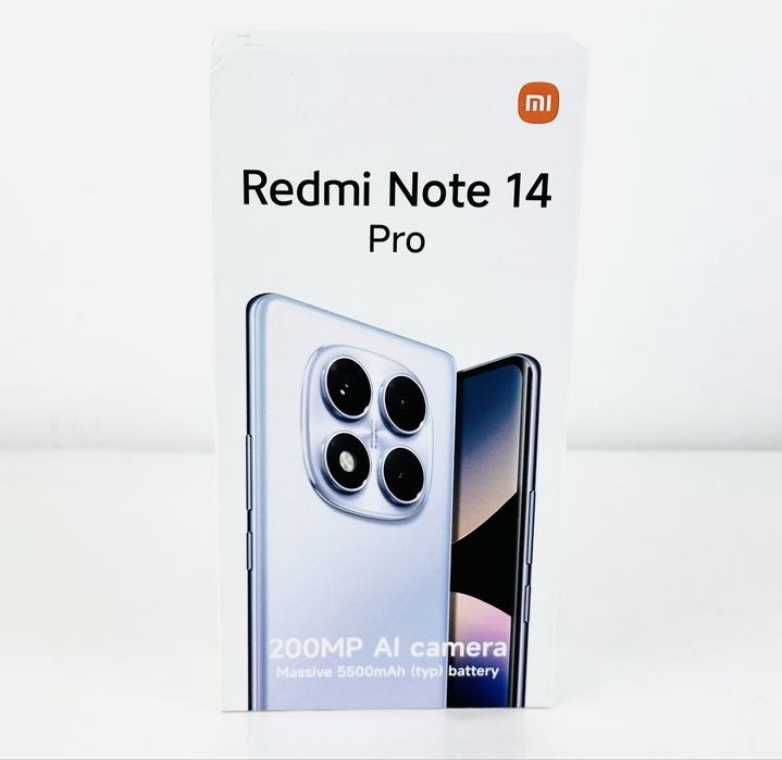 НОВ! Xiaomi Redmi Note 14 Pro 256GB 8RAM Black 2г. Гаранция!
