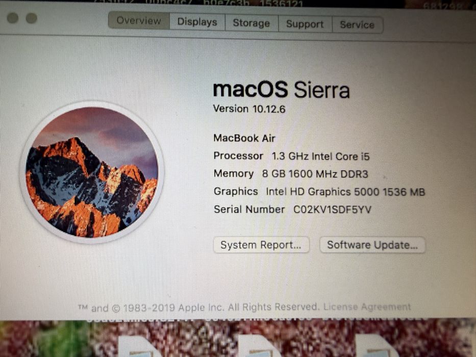 Apple MacBook Air "Core i5" 1.3 11" (Mid-2013)