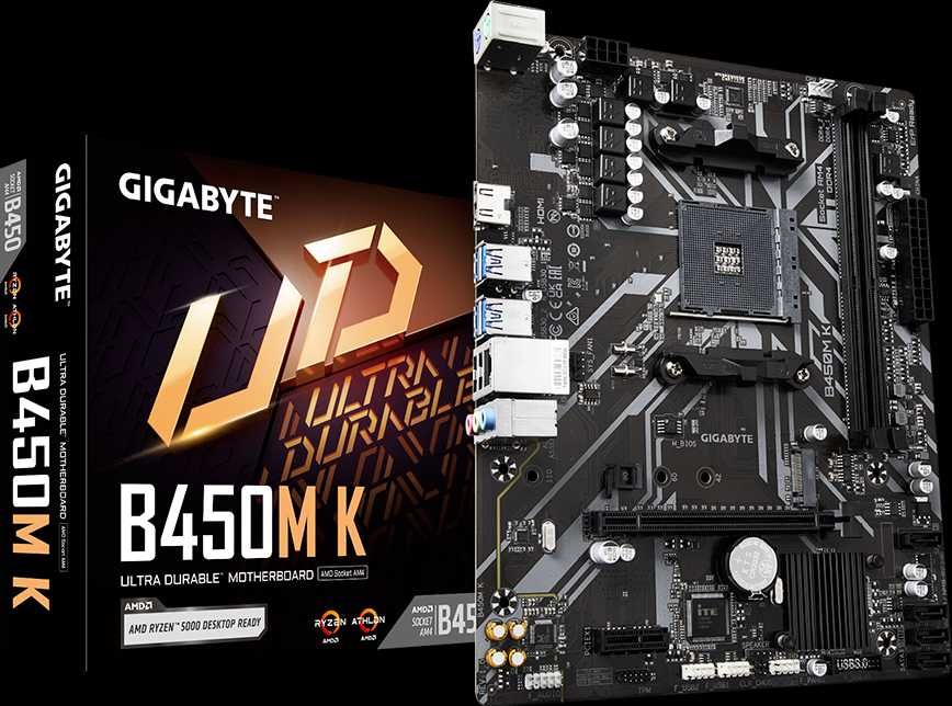 Placa de baza AM4 Gigabyte B450 DDR4