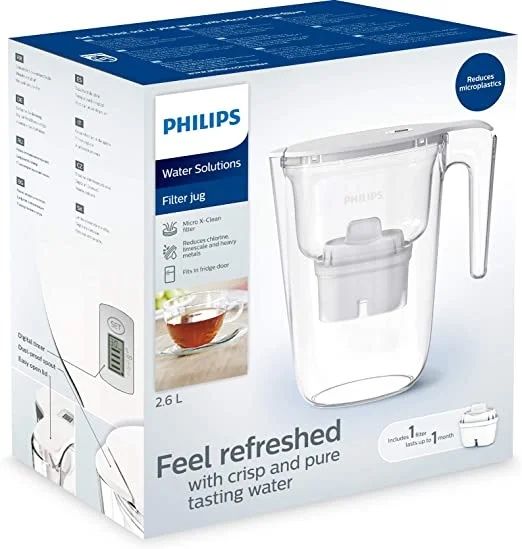 Филтрираща кана Philips  2.6л бялa