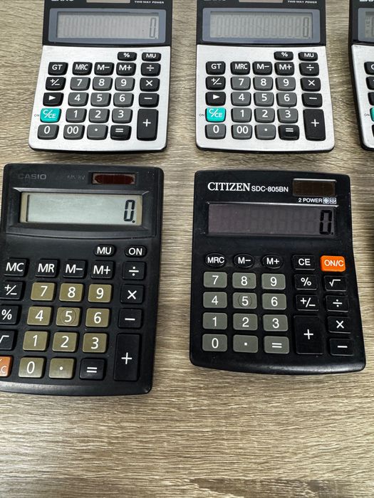 Калкулатори Casio, Citizen и EXXO – работещи