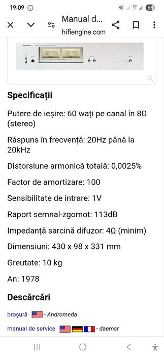Technics Se 9021 amplificator și preamplificator su 9011