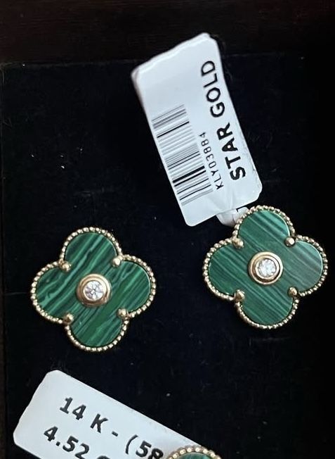 Золотые серьги 4,52 грамм