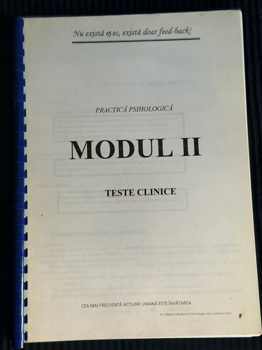 Pachet 5 cursuri de psihologie clinică printate și legate