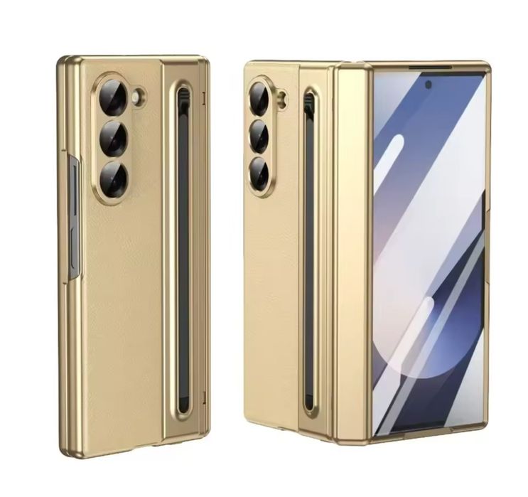 SAMSUNG Z FOLD 4 5 6 7 8 8 ULTRA Husa 360 Full Body Fata Spate Lateral Piele Eco