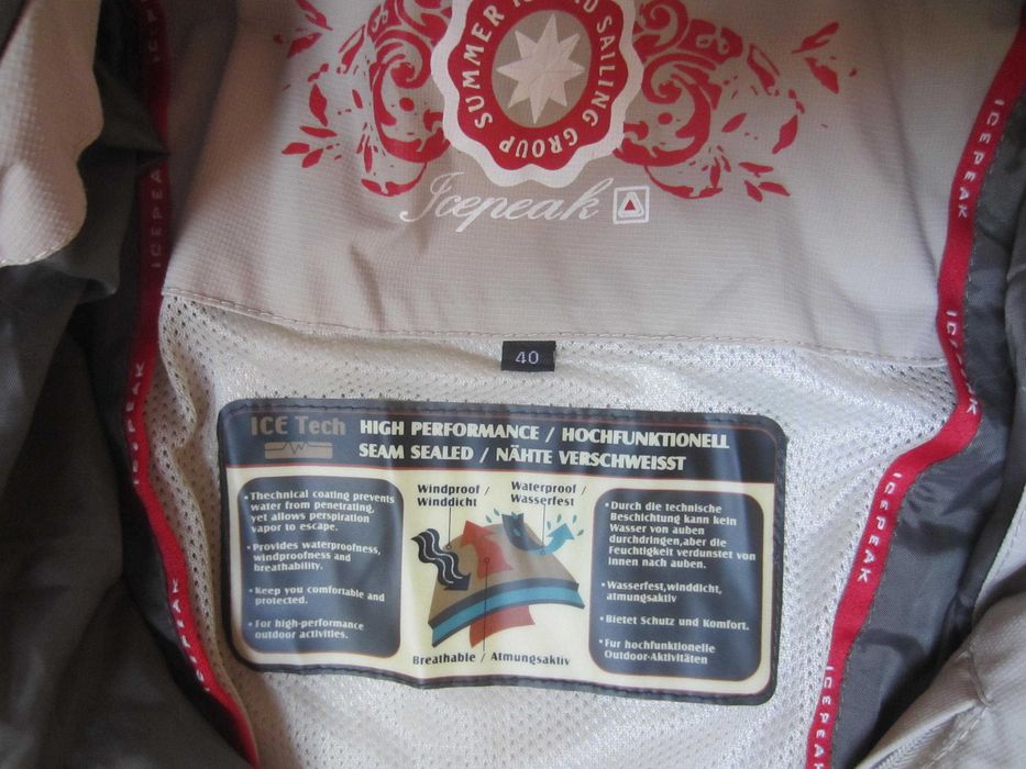 Geaca dama Icepeak,mas.40,ICE-Tech,vant, ploaie, poliamida, gluga