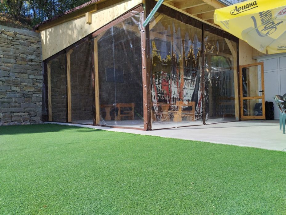 Ветроупорни завеси, найлонови, ветрозащитни, винил, кристал завеси