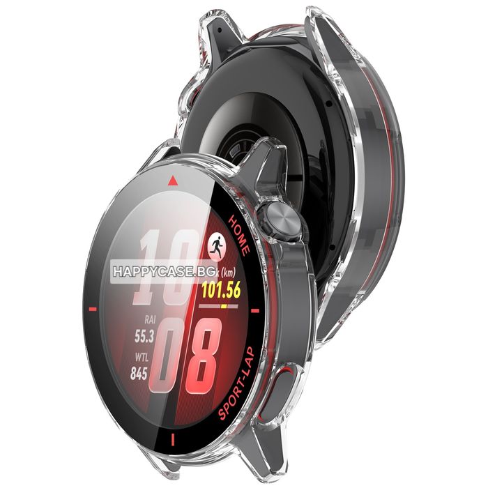 Huawei Watch GT Runner 2 / 360° Твърд пластмасов кейс с графика и вграден протектор за екран