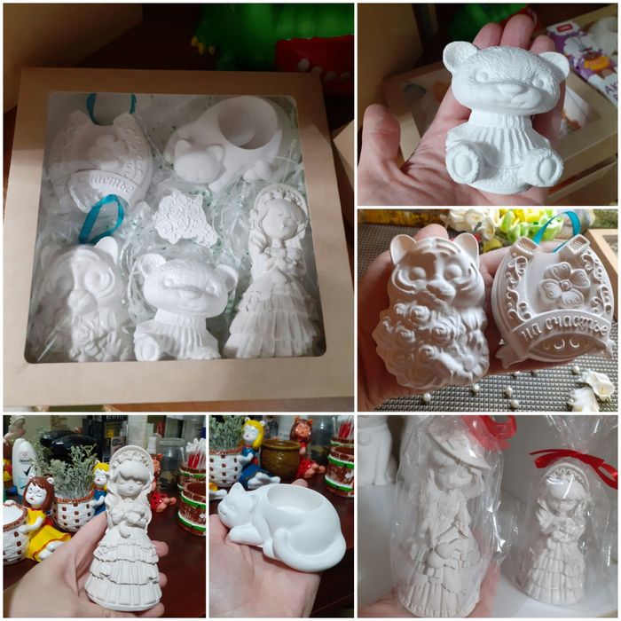 Наборы для творчества из гипса мальчикам и девочкам