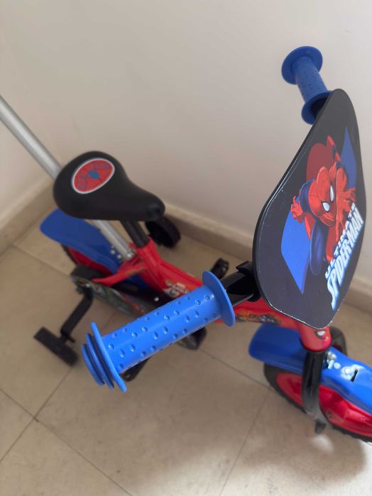 Детски велосипед Volare, С помощни колела, 10", Spiderman