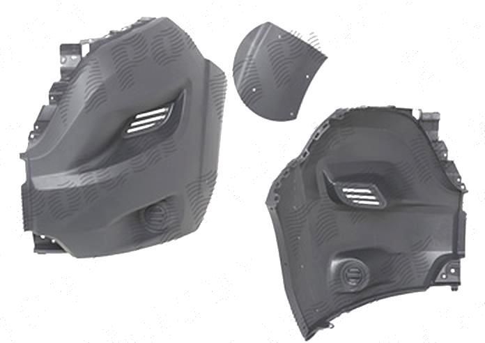 Flaps bara fata Peugeot Boxer, 06.2014-; Citroen Jumper, 06.2014-; Fiat Ducato, 06.2014-, fata, Stanga, versiune lunga, medie, fara ornament; texturat; cu gauri pt. orn. aripa
