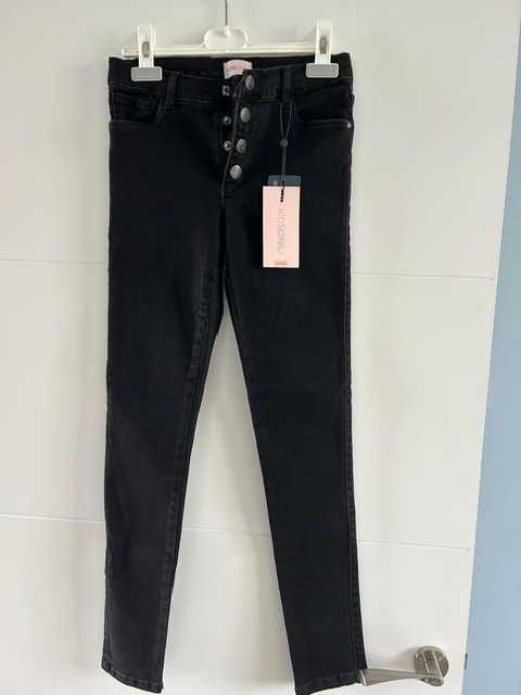 Детски черни еластични дънки