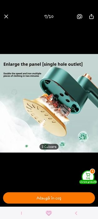 Fier de călcat portabil