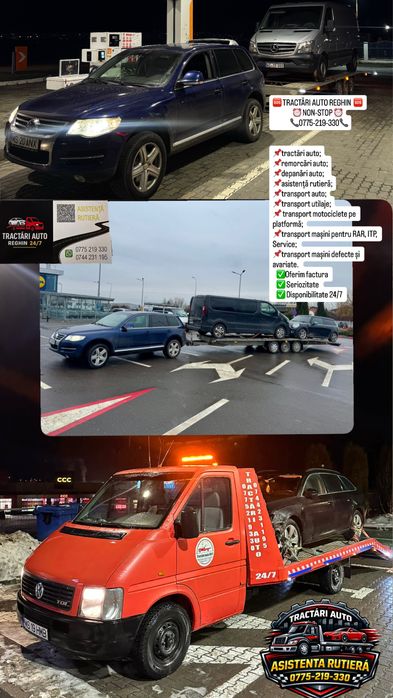 Tractări Auto NON-STOP | Factură | Firmă autorizată. 24/7