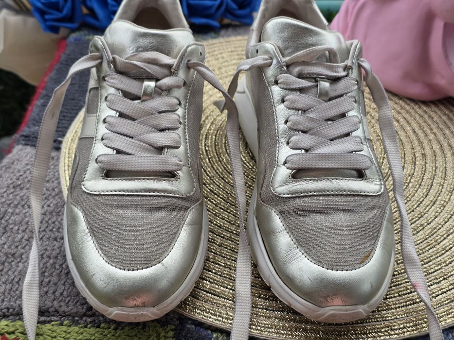 Hogan сребристи кецове N37, 5