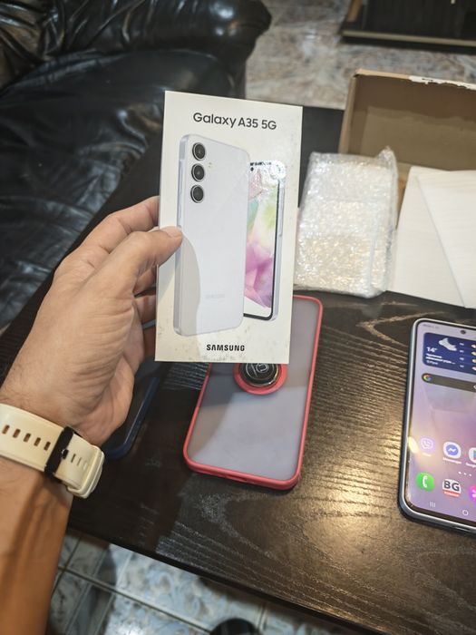 Samsung A35 ice blue гаранционен