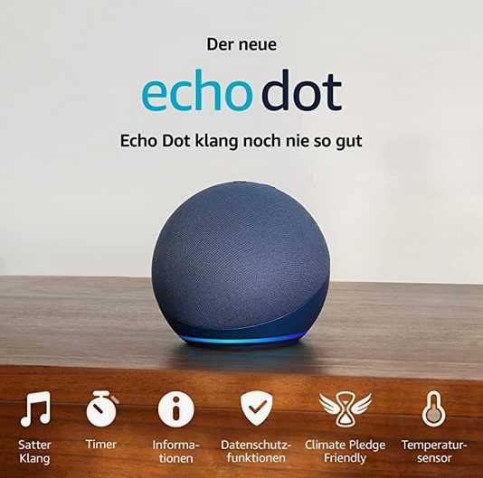 Boxa amazon Echo Dot 5th Gen cu si fara ceas