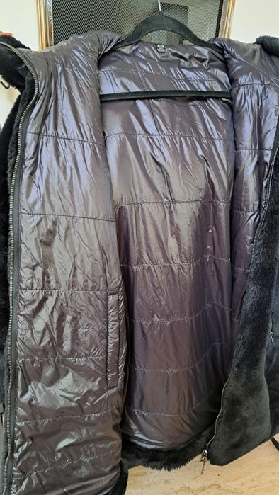 Geacă din blană cu două fețe