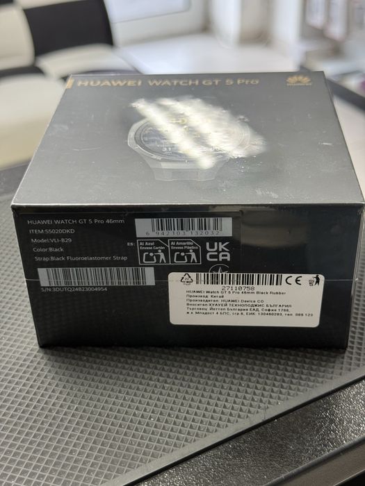 Huawei Watch GT5 Pro,Black,46mm *ЧистоНов*