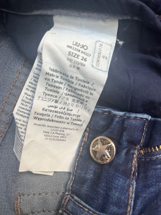 Jeanși/Blugi Liu-Jo, măsura XS/S, elastici, stare excelentă