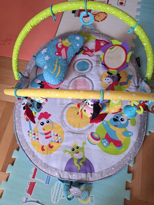 Jucarie Centru de joaca pliabil si sezlong cu jucarii, Yookidoo, 0-12