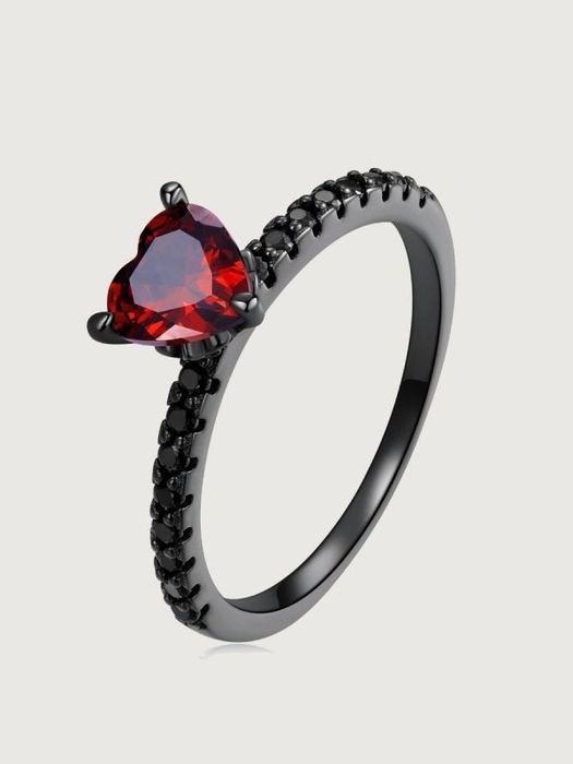 Inel argint placat cu aur negru