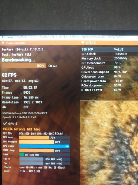 GTX 1660 6GB asus