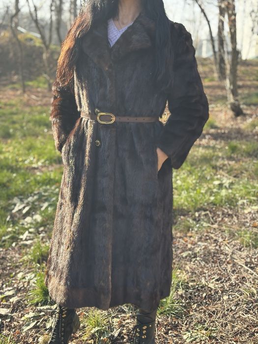 Дълго палто норка