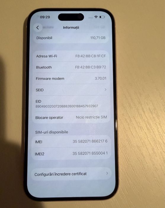 Iphone 15 roz 128GB