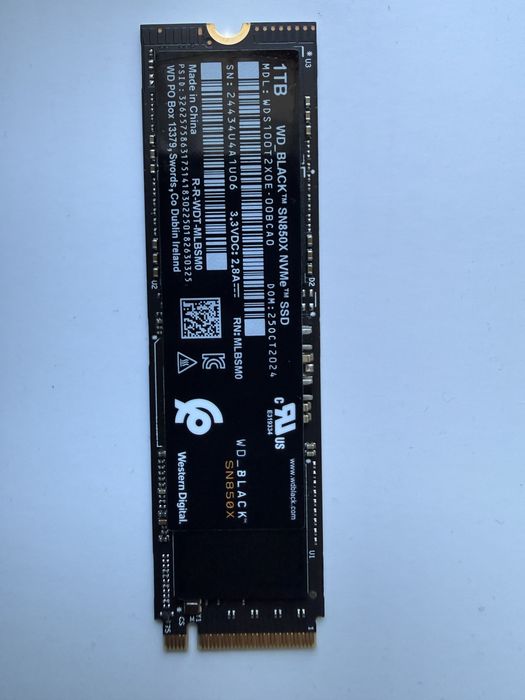 SSD WD Black SN850X 1TB